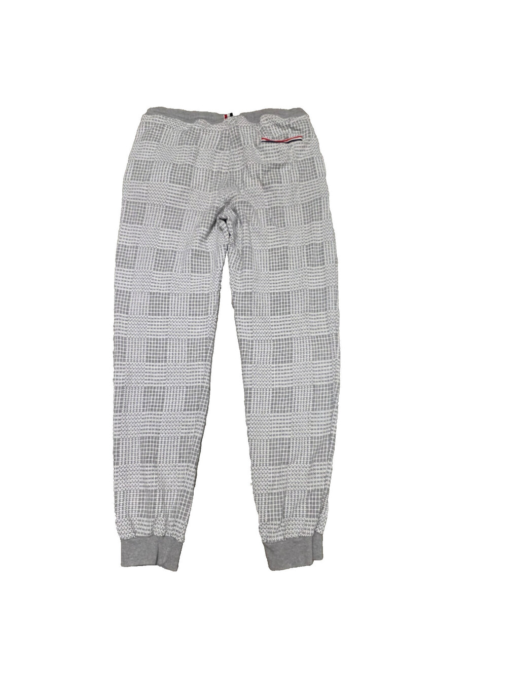 THOM BROWNE Mens Thom Browne Plaid Drawstring Jogger Pants Gray 3 - L  in Japan